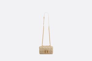 Small Dior Caro Bag • Beige Soft Cannage Calfskin