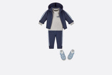 Load image into Gallery viewer, Track Pants • Navy Blue Wool, Silk and Cashmere Tricot Knit
