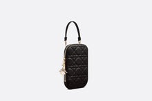 Load image into Gallery viewer, Lady Dior Phone Holder • Black Cannage Lambskin
