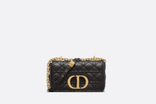 Load image into Gallery viewer, Small Dior Caro Bag • Black Soft Cannage Calfskin
