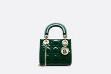 Load image into Gallery viewer, Mini Lady Dior Bag • Pine Green Patent Cannage Calfskin
