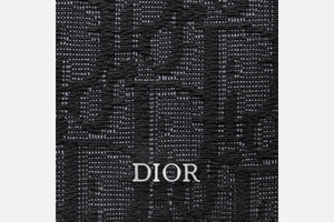 Business Card Holder • Black Dior Oblique Jacquard
