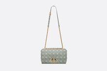 Load image into Gallery viewer, Large Dior Caro Bag • Gray Supple Cannage Calfskin
