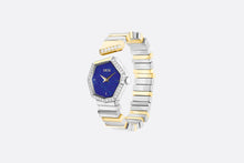 Load image into Gallery viewer, GEM DIOR 14.5 cm • Ø 27 mm (1”), Steel, Yellow Gold, Lapis Lazuli and Diamonds
