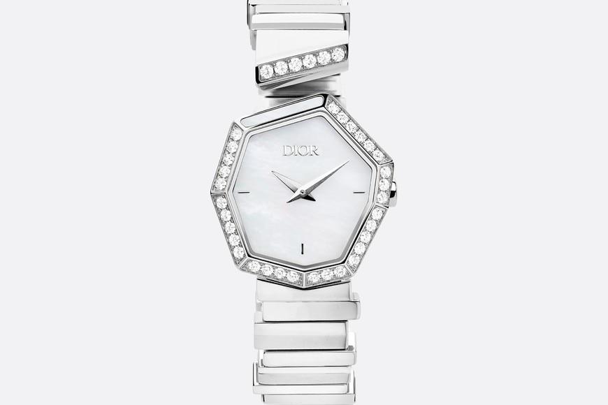 GEM DIOR 14.5 cm • Ø 27 mm (1”), Steel, Mother-of-Pearl and Diamonds