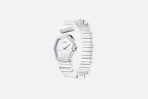 GEM DIOR 14.5 cm • Ø 27 mm (1”), Steel, Mother-of-Pearl and Diamonds