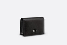 Load image into Gallery viewer, Business Card Holder • Black Grained Calfskin with &#39;CD Icon&#39; Signature
