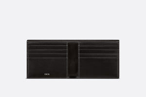Wallet • Black Grained Calfskin with 'CD Icon' Signature