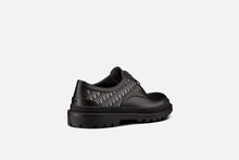 Load image into Gallery viewer, Dior Explorer Derby Shoe • Black Smooth Calfskin and Beige and Black Dior Oblique Jacquard
