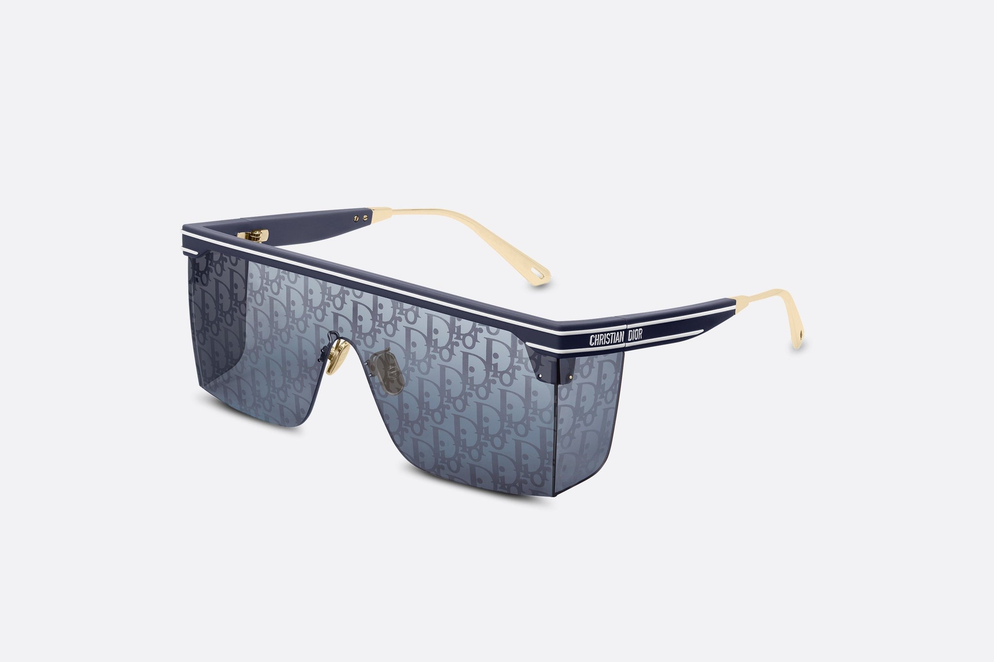 DiorClub M1U • Blue Dior Oblique Mask Sunglasses – Dior Couture UAE