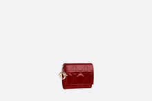 Load image into Gallery viewer, Lady Dior Lotus Wallet • Cherry Red Patent Cannage Calfskin
