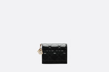Load image into Gallery viewer, Mini Lady Dior Wallet • Black Patent Cannage Calfskin
