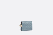 Load image into Gallery viewer, Mini Lady Dior Wallet • Cloud Blue Cannage Lambskin
