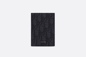 Bi-Fold Card Holder • Black Dior Oblique Jacquard