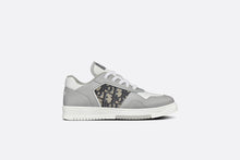 Load image into Gallery viewer, B27 Low-Top Sneaker • Gray and White Smooth Calfskin with Beige and Black Dior Oblique Jacquard

