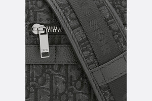 Safari Messenger Bag • Black Dior Oblique Jacquard