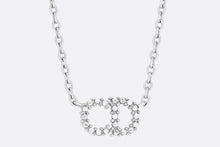 Load image into Gallery viewer, Clair D Lune Necklace • Palladium-Finish Metal and White Crystals
