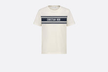 Load image into Gallery viewer, Dioriviera T-Shirt • White and Navy Blue Cotton Jersey
