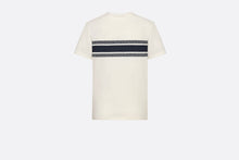 Load image into Gallery viewer, Dioriviera T-Shirt • White and Navy Blue Cotton Jersey
