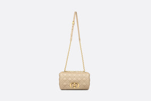 Medium Dior Caro Bag • Beige Supple Cannage Calfskin