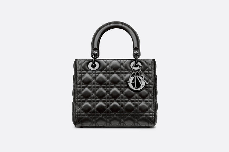 Medium Lady Dior Bag • Black Cannage Lambskin