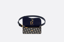 Load image into Gallery viewer, Saddle Belt Pouch • Blue Dior Oblique Jacquard
