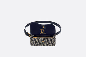 Saddle Belt Pouch • Blue Dior Oblique Jacquard