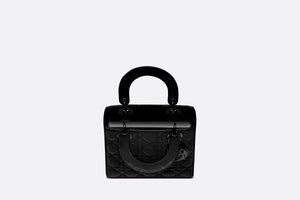 Small Lady Dior Bag • Black Ultraglossy Patent Cannage Calfskin