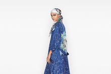Load image into Gallery viewer, D-Millefiori Square Scarf • Sky Blue Silk Twill
