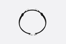 Load image into Gallery viewer, &#39;DIOR&#39; Bracelet • Black Calfskin and Silver
