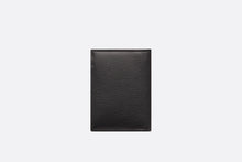 Load image into Gallery viewer, Bi-Fold Card Holder • Black Grained Calfskin with &#39;CD Icon&#39; Signature
