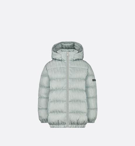 Dior Oblique Hooded Down Jacket • Silver-Tone Technical Jacquard