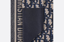 Load image into Gallery viewer, Dior Oblique Mitzah Scarf • Navy Blue Silk Twill
