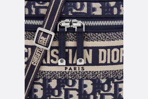 Small DiorTravel Vanity Case • Blue Dior Oblique Embroidery