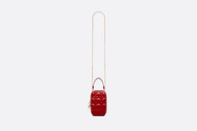 Load image into Gallery viewer, Lady Dior Phone Holder • Cherry Red Patent Cannage Calfskin
