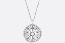 Load image into Gallery viewer, Large Rose Des Vents Pavé Medallion • 18K White Gold and Diamonds
