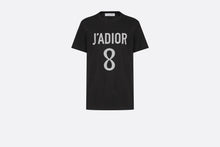 Load image into Gallery viewer, &#39;J&#39;ADIOR 8&#39; T-Shirt • Black Cotton Jersey and Linen
