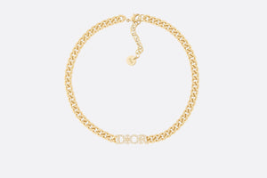 Dio(r)evolution Choker • Gold-Finish Metal and White Crystals