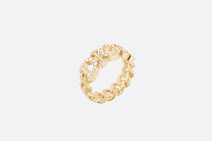 Dio(r)evolution Ring • Gold-Finish Metal and White Crystals