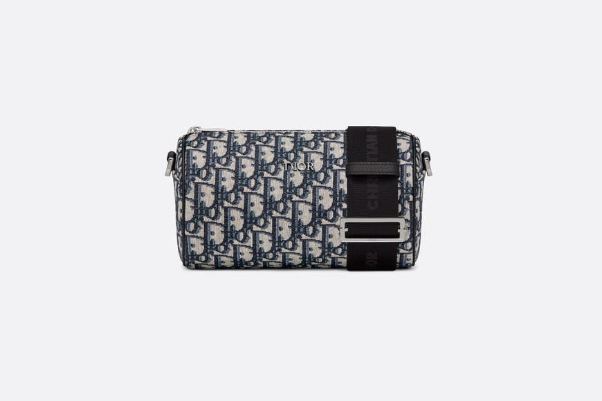 Roller Messenger Bag • Beige and Black Dior Oblique Jacquard