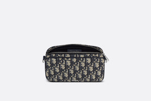 Small Multifunctional Bag • Beige and Black Dior Oblique Jacquard