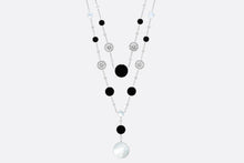 Load image into Gallery viewer, Rose Des Vents Long Necklace  • 18K White Gold, Diamonds, Mother-of-Pearl and Onyx
