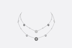 Rose Des Vents Necklace • 18K White Gold, Diamonds, Mother-of-Pearl and Onyx