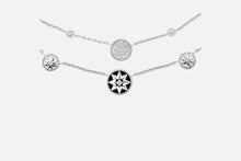 Load image into Gallery viewer, Rose Des Vents Necklace • 18K White Gold, Diamonds, Mother-of-Pearl and Onyx
