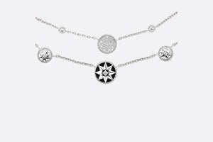 Rose Des Vents Necklace • 18K White Gold, Diamonds, Mother-of-Pearl and Onyx