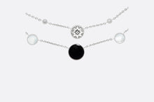 Load image into Gallery viewer, Rose Des Vents Necklace • 18K White Gold, Diamonds, Mother-of-Pearl and Onyx
