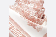 Load image into Gallery viewer, Toile de Jouy Sauvage 90 Square Scarf • Ivory and Pink Silk Twill
