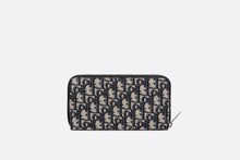Load image into Gallery viewer, Zipped Long Wallet • Beige and Black Dior Oblique Jacquard
