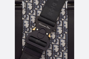 Dior Lingot 50 Bag • Beige and Black Dior Oblique Jacquard
