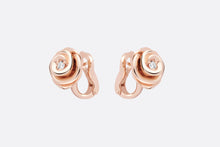 Load image into Gallery viewer, Large Rose Dior Couture Earrings • Pink Gold and Diamonds
